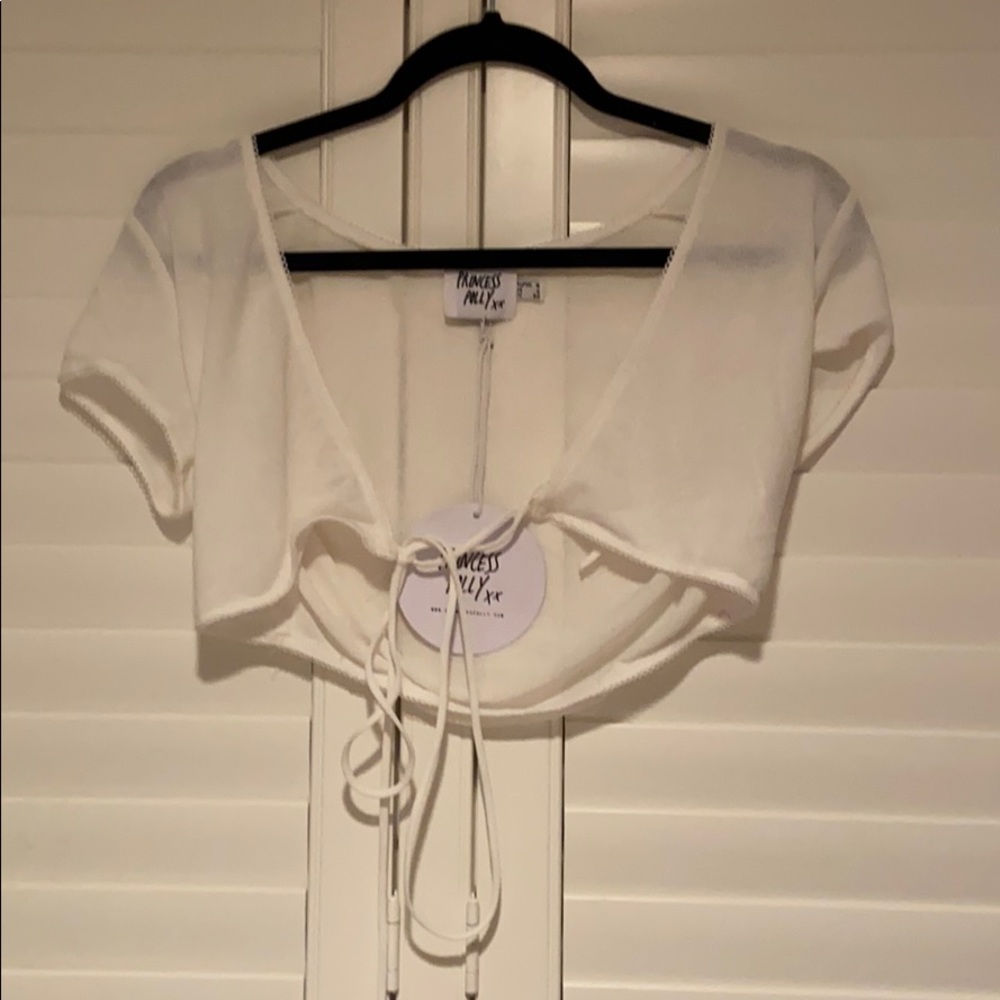 white tie white shirt never worn size medium